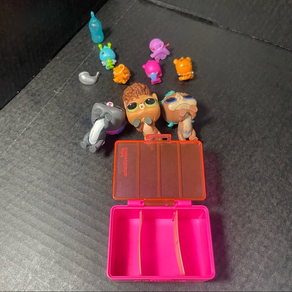 GREAT ADD ON LOL PET AND HATCHIMALS LOT AND ACCESSORIES W TRAVEL CASE PRICE FIRM - Picture 7 of 10